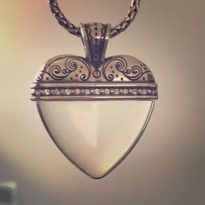 Brighton clear heart pendant necklace (Retired)